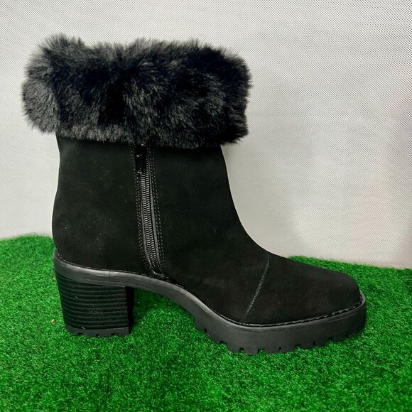 Andre Assous Milana Women's Boots Fur Trim/fold down Water Resistant Suede 6 NEW - Picture 9 of 16